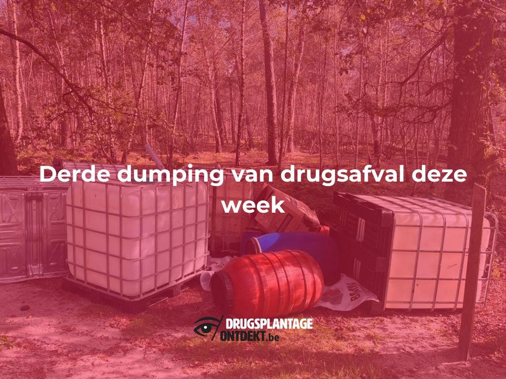 Turnhout - Derde dumping van drugsafval deze week